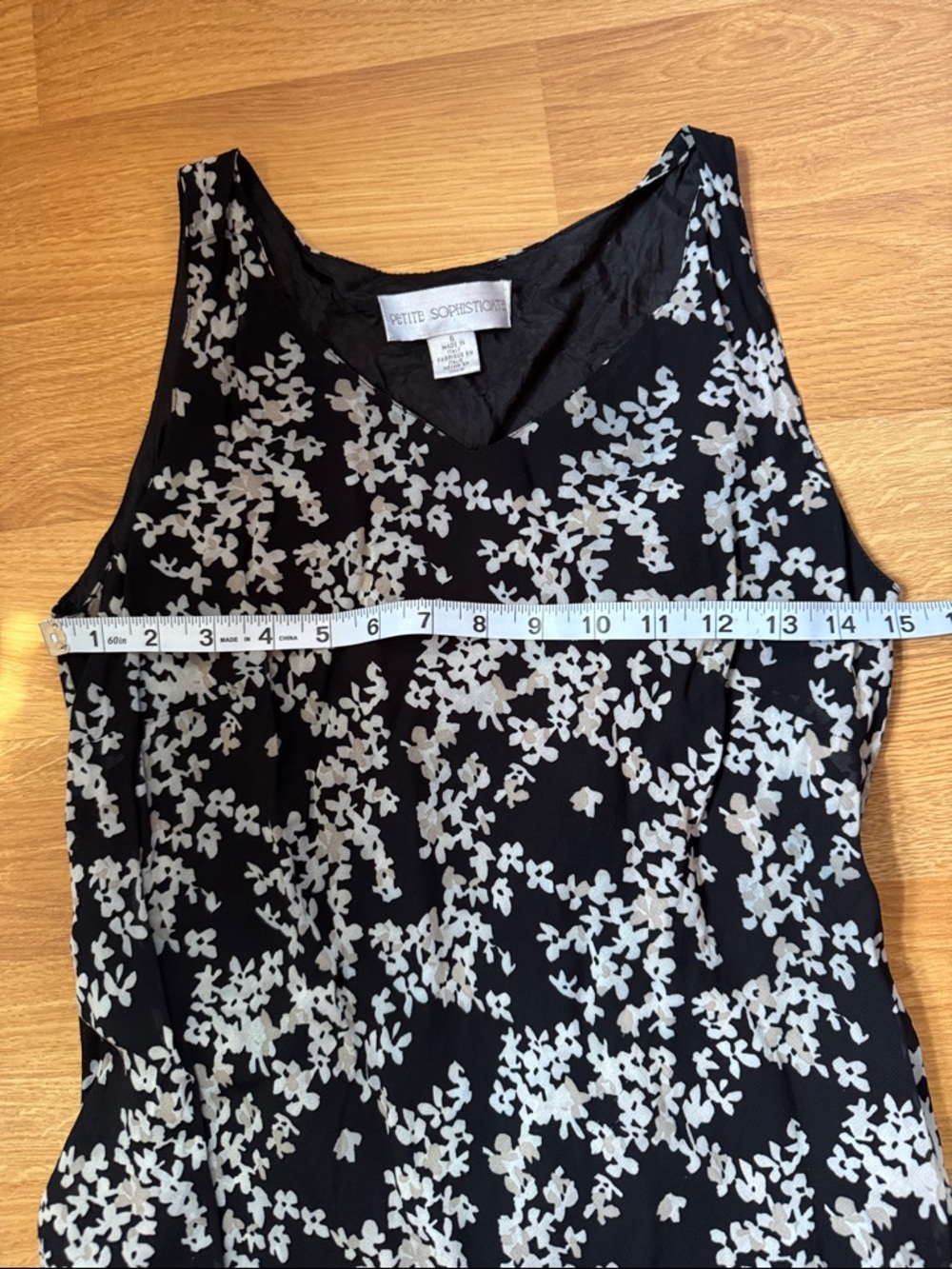 VTG 90’s SZ6 Petite Sophisticate Silk Maxi Dress Floral Made in Italy cottage - Picture 8 of 9